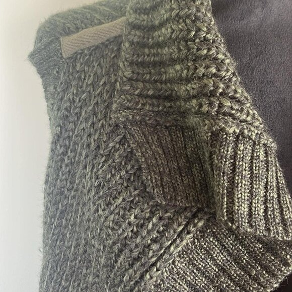 PRANA Thalia Long Open Front Sweater Green Chunky Knitted Duster Vest Sz MED  Th - Picture 10 of 11